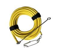 Tsophreniq 10m / 15m / 20m Spearfishing Float Line 4mm Internal Diameter Foam Rubber Tube for Sea Fishing Floating Line Stainless Steel Diving Float Tube