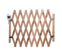 Tsophreniq 18.6 ' ' Height Folding Natural Wood Mesh Panel Wooden Dog Fence Keep Pet Away From Danger Scalable Design Dog for Outside Deck for the House Retractable for Stairs Wide for Outside Yard