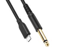 Tsophreniq 1m / 2m / 3.0m Type C to 6.35mm 1 / 4inch Guitar Cable Line Microphone Cord Wire for Electronic Piano Electronic Drum Wide Compatibility