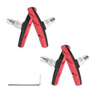 Tsophreniq 4Pcs Quiet Road Bike V Shape Brake Pad Replacement Nonslip Bicycles Professional Caliper Brakes Block Professional Caliper