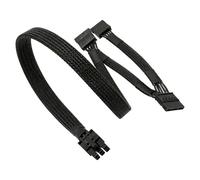 Tsophreniq 6Pin to 3SATA Power Cable for Module Power Cord 50Cm Length with 18AWG Nylon Braided Sleeve