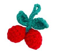 Tsophreniq 7Pcs Lovely Knitted Fruit Pendant Hanging Decoration Carkey Charms Crochet Craft for Mobile Phones and Backpack Decors Fruit Charm Pendant
