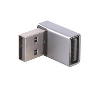 Tsophreniq 90 Degree Right Angled Extension Adapter USB3.0 Male, Grey DOWN | USB Male to Female Right Angled 90 Degree Turn Adapter USB3.0 Data Elbow Adapter for Laptop Connector