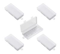 Tsophreniq AA Battery Storage Holder Clear Case with Shut Lid, 5Pcs | 8-Slot Organizer for Drawer Backup Power Supplies At Daily Work
