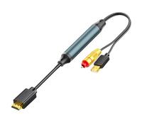 Tsophreniq Advanced Conversion HDTV RCAs Port to Fiber Media Cable 1.5m Featuring Composite Harbors for Undamaged Transfer Across Various Entertainment Devices Digital Sound Fiber