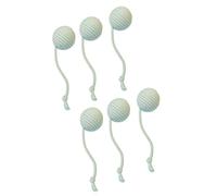 Tsophreniq Cats Sisal Sphere Teaser Toy Teething Interaction Exercise Teaser with Tail Pet Stress Reduce 6PCS Biting Resistant