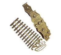 Tsophreniq Caucasian Styles Belt and Corset Set Accessories for Belly Dance Costume and Stage Gothic Medieval Fantasy Defense Set