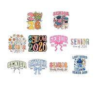 Tsophreniq Class of Twenty Six Themed Transfers 10 Graduation for Scrapbooks Laptops Permanent PVC Impermeable Senior Year Gift Senior Six Graduation