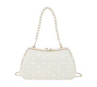 Tsophreniq Convertible Evening Bag Beaded Faux Pearls Detailing Multipurpose Shoulder for Parties Business Event Party Shoulder
