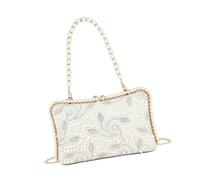 Tsophreniq Convertible Evening Bag Beaded Faux Pearls Detailing Multipurpose Shoulder for Parties Business Event Party Shoulder