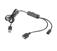 Tsophreniq Double Port Charging Cable USB and Type CREATE Extension Cord with Power Change for Phones Tablets Admirers Radiances Speakers Desk Lamp Lecturer Charging Cable