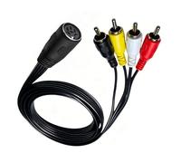 Tsophreniq Duty 6Pin DIN to Sound Connection Cable, DIN6P fe to 4RCA m 50CM | Adapter Cable with High Fidelitys Sound Transmission for Studio and Home Use, Clear Sound 50cm / 150cm