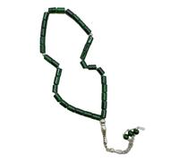 Tsophreniq Elegant Prayer Bead 33 Cylinder Glass Beads for Religious Practice Comfortable Wrist Jewelry Gift Vibrant Tasbih Wristband