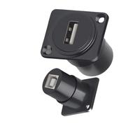 Tsophreniq Female USB a to Female USB B Direct Adapters for Printer Scanners Connection USB2.0 480Mbps Data Transfer Metal Texture Adapters Socket