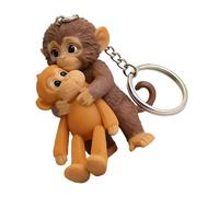 Tsophreniq Funny Monkey Designs Keychain for Everyday Use Small and Sturdy Component Decoration Great for Work Area & School Fleece Monkey Owner