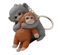 Tsophreniq Funny Monkey Designs Keychain for Everyday Use Small and Sturdy Component Decoration Great for Work Area & School Fleece Monkey Owner