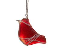 Tsophreniq Glass Blown Bird Ornament for Christmas Tree, Handcrafted Holiday Decoration, Watcher Collections Memorials Gift Christmas Watcher Collections