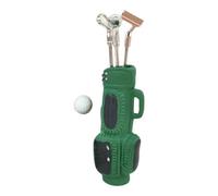 Tsophreniq Handcrafts Miniature Golf Course Set with Club Model Figurine for Doll House Scene Display and Toddler Teaching Aid Educational Sport Set