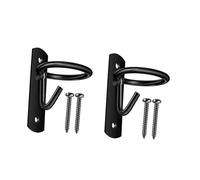 Tsophreniq Heavy Duty Wall Mounted Feed Bucket Holder Replacement Stable Hook with Screws for Equestrians Use Enduring Metal Water Hangers