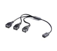 Tsophreniq High-Speed USB C to USB2.0 Hub for 5V / 3A Charging and File Transfer Accessories USB C Splitter