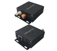 Tsophreniq Internet Camera Coax Video Extender Supports 500M Transmission 100Mbps Data Transfer Compatibles Various Cameras Net Extender