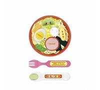 Tsophreniq Kids Pretend Food Set Finish Soup Linguine Bowls Utensils for Creative Group Tasks Educational Cooking Dolls