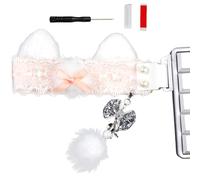 Tsophreniq Lace Keycap Decoration with Removable Enchantments Quick Arrange for Notebook Tailoring Decorative Keyset Host