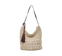 Tsophreniq Large Capacity Woven Beach Bag Breathable and Practical Shoulder Bag Casual Handbag Travel Underarm Purse for Party Woven Handbag