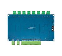 Tsophreniq Modbus PLC Interface Board with 8 MOS Output Management | 8 Digital Input Tracking, RS485 Terminal Layout, Type-C Firmware Access, Field Projects