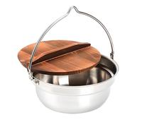 Tsophreniq Multipurpose Outdoor Hanging Cooking Pots Bonfires Small Boiling Pots Tableware for Campfire and Backpacking Trip Camping Cookware