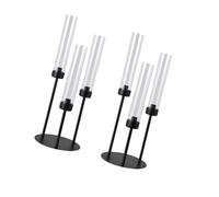 Tsophreniq Pack of 2 Versatile Round Tube and Disk Holders Supporting Various Types for Multiple Occasions Like Dinners Family Safe