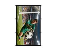 Tsophreniq Quick Installs D Rings Projection Screen 16: 9 Ratio Thickened Polyester Fabric for Home Theater and Camping Simple Projection Screen