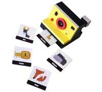Tsophreniq Realistic Wooden Pretend Play Camera Animal Cognition Learning Toy for Kids Creativity and Social Skill Enhancement Wooden Pretend Play Camera Toy