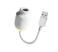 Tsophreniq Room Decor Projector Lamp | Voice Activated USB Night Light with 12 Glass Slides, Small ABS Body for Guest Space, Party Backdrop, Quiet