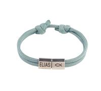 Tsophreniq Secure Clasp Bangle for Boys Baptism Gift Communion Confirmation Adjustable Braided Cord Woven Rope