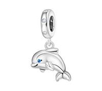 Tsophreniq Silver Plated Marine Life Pendant Exquisite Sea Creature Designs Accessories for Women and Men Stylish Underwater Creature Pendant with Realistic Designs and Silver Coating