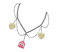 Tsophreniq Trendy Beaded Necklace Featuring Folk Patterns and Happy Tone for Everyday Accessorizing Colorful Statement Necklace