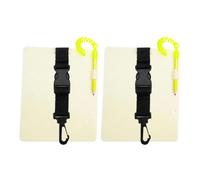 Tsophreniq Underwater Writing Board for Dive Plans and Training | Hook Clip Attachment Point, Webbing Strap Organization with a Suitable Gear Loop, Note Keeping for Diving