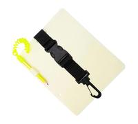 Tsophreniq Underwater Writing Board for Dive Plans and Training | Hook Clip Attachment Point, Webbing Strap Organization with a Suitable Gear Loop, Note Keeping for Diving