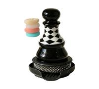 Tsophreniq Unique Chess Themed Dishwashing Brush Set Elegant Pots Scrubber with Handle for Various Cookware Use Creative Kitchen Gadgets