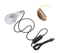 Tsophreniq USB Bulb Portable LED 10W 5V Hanging Camping with 1.9m Cable On/off Switch Warm White/Cold White Portable