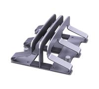 Tsophreniq Vertical Laptop Stand 2 Slot Desktop Holder Adjustable Dock Space Saving for Desk Notebook Vertical Notebook