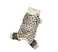 Tsophreniq Warm Velveted Dog Jumpsuit Animal Print Four Leg Designs Soft Winter Sleepwear Small Breeds Pajamas for Home Relaxation Dog Sleepwear