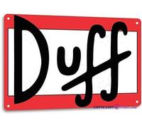 TSOSK Retro Metal tin Sign Tin Sign Duff Beer Cartoon The Simpson Wall Bar Decor Aluminum Sign 20 x 30 cm / 8 x 12 inches