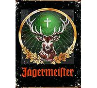 TSOSK Vintage Tin Sign-Jagermeister Retro Metal Tin Signs Cafe Pub Plaque Nightclub TIN Sign 8 x 12 inches (l x W) Retro Look Home Decor Metal Tin Sign
