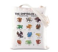 TSOTMO 4th Wing Tote Bag Dragon Rider Gift Empyrean Merch Dragon Iron Squad Shoulder Bag Romantasy Fantasy Lover Gift (Empyrean Tote)