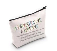 TSOTMO Administrative Assistant Gift Admin Makeup Bag Gifts Admin Assistant Gift For Women Administrator Appreciation Gift Administrative Graduation Gift (Admin Assi)