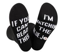 TSOTMO Baseball Socks Baseball Game Day Gift For Baseball Fans Baseball Team Novelty Socks For Baseball Players Coach (C, BLUE J)