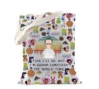 TSOTMO Bob Burger Merch Gift Burger Cartoon TV Tote Bag for Bob Burger Fans Gift (Bob Tote)