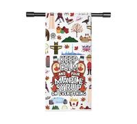 TSOTMO Canada Gift Keep Calm and Pour Maple Syrup On Everything Kitchen Towel Funny Maple Leaf Towel for Canadian (Calm Pour Towel)